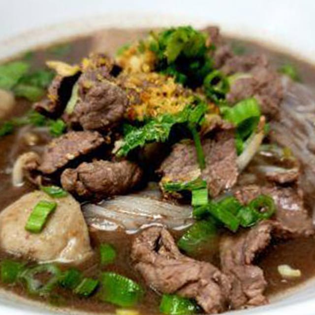 Thai Boat Noodle Soup.