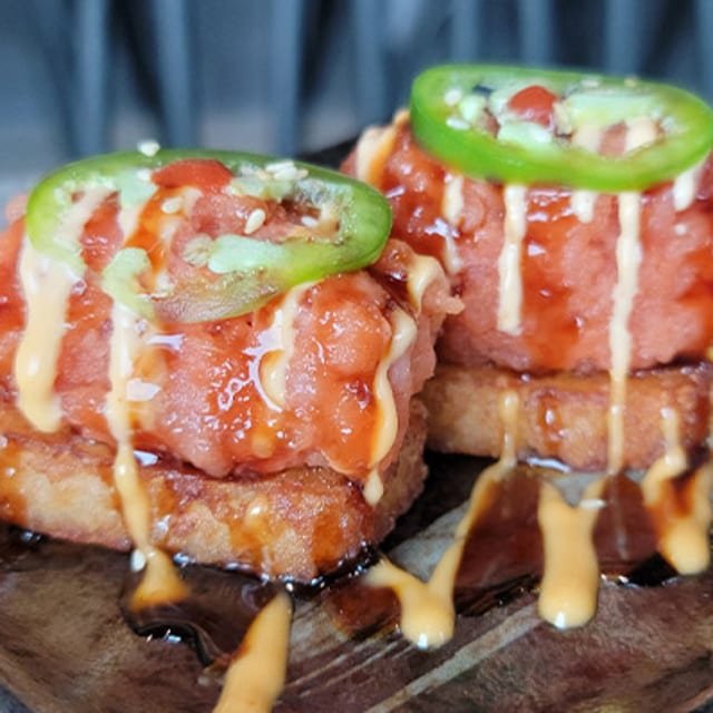 Crispy Rice & Spicy Tuna.